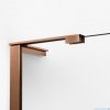 New Trendy Nesta Copper Brushed parawan nawannowy ze wspornikiem kątowym 100x150 cm prawy miedź szczotkowana/szkło przejrzyste P-0252-WL